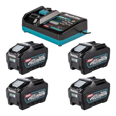 Produktbild von Makita Power Source Kit 4x BL 4050 F Akku 40 V max. 5,0 Ah XGT + DC 40 RA Ladegerät