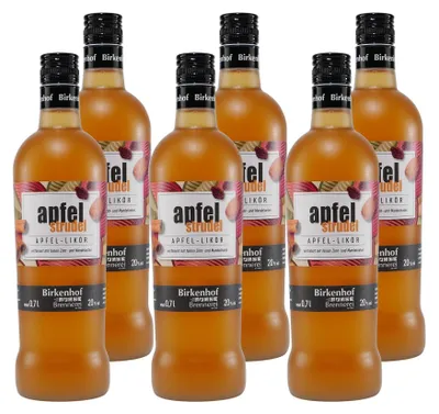 Produktbild von Birkenhof Apfelstrudel Likör (6 x 0,7L)