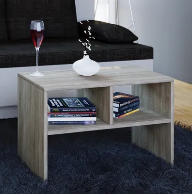 Produktbild von VCM Holz Beistelltisch | Couchtisch schlicht | Maße ca. H. 40 x B. 63 x T. 30 cm | Wohnzimmertisch | Kaffeetisch - Nachto S