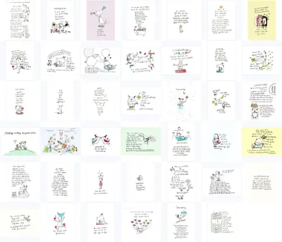Produktbild von Postkarte Karindrawings "Komplett-Set "Karindrawings""