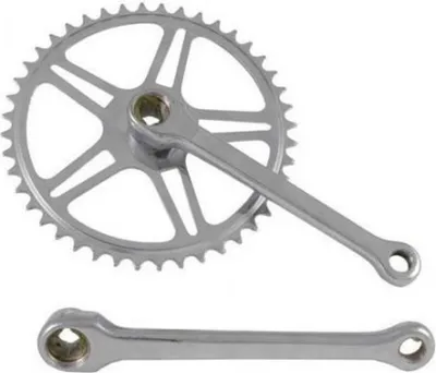 Produktbild von Kurbelgarnitur Vinty 44T 170 mm Silber für Vierkantachse