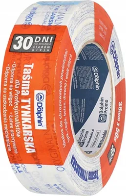 Image de Blue Dolphin 30 jours Ruban de masquage professionnel Ruban de stucage 48 mm x 20 m