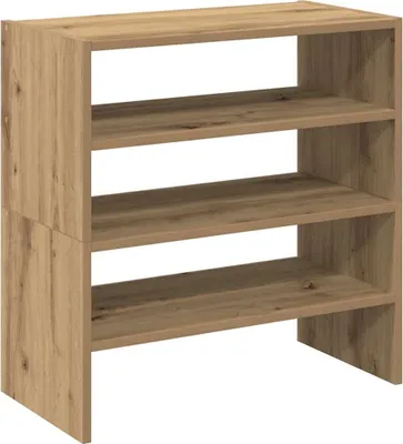 Immagine prodotto di vidaXL Portascarpe 2 pezzi impilabili rovere Artisan 60x30x30,5 cm