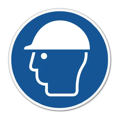 Produktbild von Aufkleber Kopfschutz benutzen Ø 20 cm ISO 7010 M014 Schutzhelmsticker - hin751