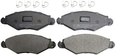 Produktbild von DENCKERMANN Bremsbeläge Satz Vorne Bremsklötze passend für PEUGEOT 206 Schrägheck (2A/C) B110594