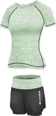 Produktbild von Läufer Short 2W Fitness-Set grün, XL