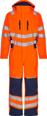 Produktbild von F. Engel Safety Winteroverall, Orange/Blue ink, Gr. 4XL
