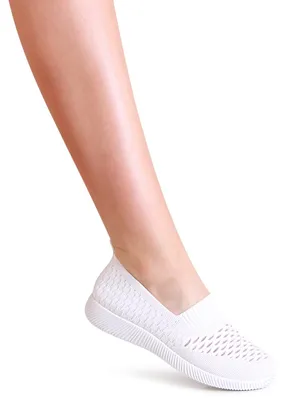 Produktbild von topschuhe24 2400 Damen Light Slipper Halbschuhe, Farbe:Weiß, Größe:36 EU