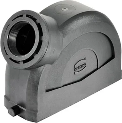 Produktbild von HARTING Han ECO 24B Tüllengehäuse ohne Kabelverschraubung, 1xM32 seitlicher Kabelabgang, für 1 Bügel (am Unterteil) - 1