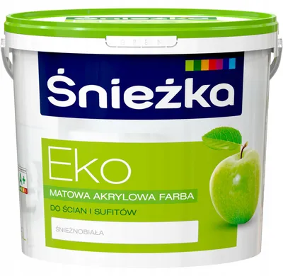 Produktbild von Hypoallergene Acryl-Wandfarbe Weiß Matt für Innen, Wände & Decken, 5 L