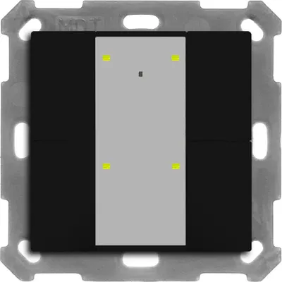 Produktbild von MDT KNX Taster Plus 55, 4-fach, Schwarz matt, 1 Stk.