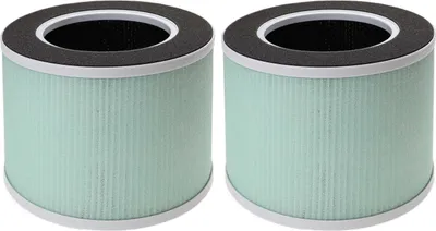Vhbw 2x Luftfilter Für Renpho RP-AP088B Luftreiniger – 4-fach Kombifilter HEPA 13 + Aktivkohle + Vorfilter, 18,6 Cm Durchmesser
