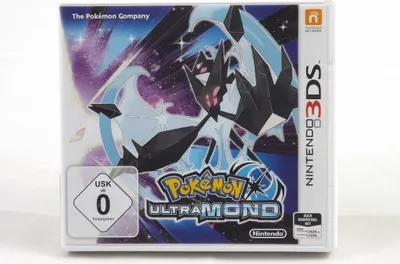 The image shows the front of a Nintendo 3DS game case for Pokemon Ultramond.