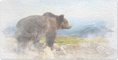 Produktbild von Tischunterlage - 120x60 cm - Schreibtischunterlage - Mauspad - Aquarell