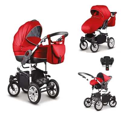 Produktbild von Kinderwagen-Set Craft 5 in 1 inkl. Sportsitz, Autositz, Iso Base und Zubehör - 17 Teile - in 18 Farben
