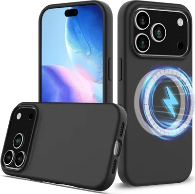Produktbild von iPhone 17 Pro Max Hülle - Coverup Liquid Colour Back Cover - MagSafe Compatible - Schwarz