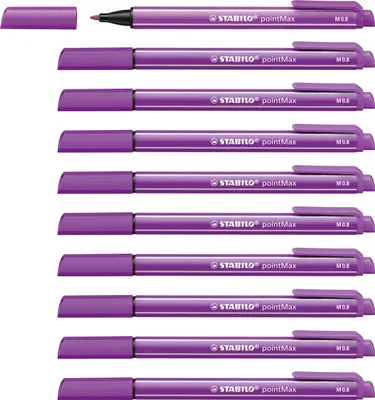 Produktbild von Filzschreiber - STABILO pointMax - 10er Pack - lila