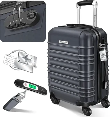 Produktbild von KESSER® Reisekoffer Hartschalen Koffer mit Zahlenschloss, Waage + Gepäckanhänger