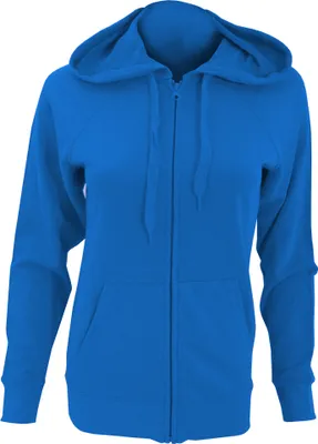 Produktbild von Fruit Of The Loom Damen Kapuzenjacke / Kapuzen-Sweatshirt / Hoodie mit Reißverschluss, tailliert BC2658 (Large) (Königsblau)