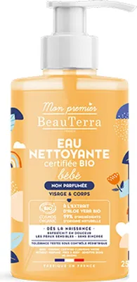 Immagine prodotto di Beauterra acqua detergente biologica per bambini senza profumi, 750 ml
