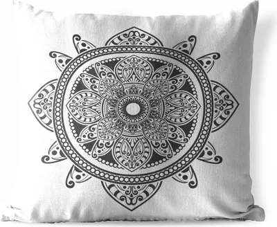 Produktbild von MuchoWow® Outdoor Kissen - Mandala Blumenmuster - 60x60 cm - Wetterfest - Lounge Kissen - Dekoration - Schlaf Kissen