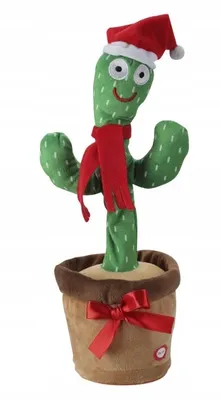 Imagen del producto de Figura de juguete del cactus navideño, 35 cm