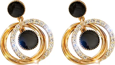 Produktbild von 1 Paar baumelnde Ohrringe, Herz-Strasssteine, Schmuck, koreanischer Stil, Kunstperlen, Ohrstecker, Geburtstagsgeschenke-13