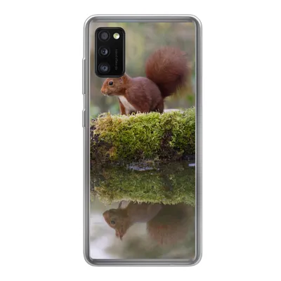 Produktbild von MuchoWow® Handyhülle Schutzhülle Hülle für Samsung Galaxy A41 Waldtiere - Wasser - Moos Silikon Softcase Handy Hülle - Mobiltelefon