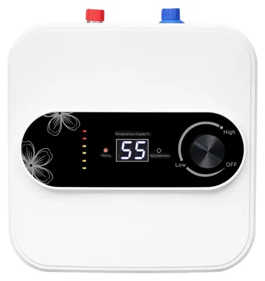 Image de Chauffe-eau électrique, puissance 1 500 W, chauffage instantané, BLANC