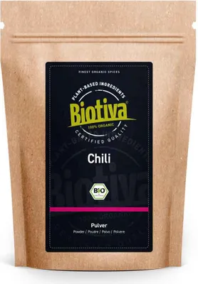 Produktbild von Biotiva Chili Cayennepfeffer gemahlen 100g aus biologischem Anbau