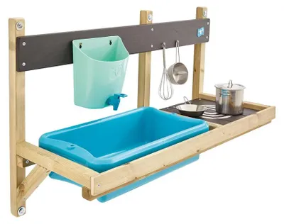 Produktbild von TP Toys Holz Matschküche Mops Deluxe Wandmodul Natur 36x81x56 cm