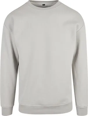 Produktbild von Build Your Brand BY075 | Herren Sweat Crewneck - Farbe: Light Asphalt - Größe: 3XL