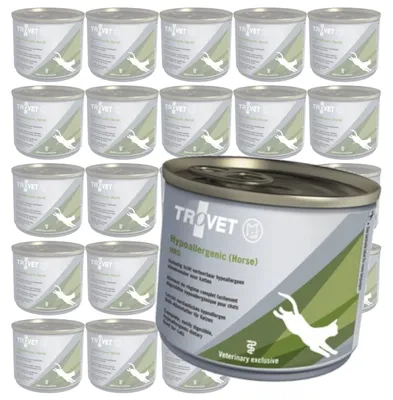 Produktbild von Trovet Hypoallergenic HRD 24x200g Leicht verdauliches Nassfutter mit Pferdefleisch für Katzen mit Futtermittelunverträglichkeit