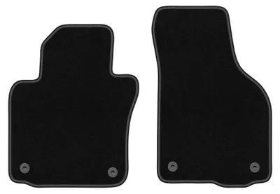 Immagine prodotto di Tappetini anteriori in moquette per Volkswagen Golf VI 2009-2013 (hatchback/station wagon) – 2 pezzi, neri, su misura – Wielganizator BASIC
