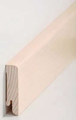 Produktbild von Sockelleiste Echtholzfurnier 16 x 60 x 2500 mm Ahorn Echtholzfurnier Fußleiste furniert by PROVISTON 25 Meter | 10 Stück