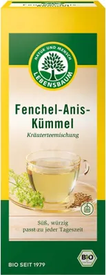 Produktbild von Lebensbaum 5126, Kräutertee, 50 g, Anis, Kümmel, Fenchel, 20 Stück(e), 71,7 g