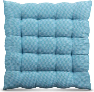 Produktbild von Stuhlkissen 40x40cm ( Türkis ) Hochwertiges Sitzkissen Atmungsaktiv Indoor & Outdoor - Baumwolle  für Gartenstuhl Küche oder Esszimmer
