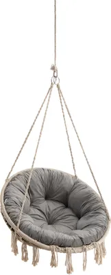 Produktbild von Kissen „Stork House“ - Ø 92 cm - für Hängesessel & Hängesitz – Velvet, weich & elegant | Kissen, Waschbar Auflage, Rund, Swing, Schauke | PillowPrim