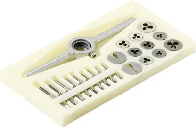 Obrázek produktu pro 30dílná sada jednobřitých závitníků HSS M1, M1.1, M1.2, M1.4, M1.6, M1.8, M2, M2.2, M2.5