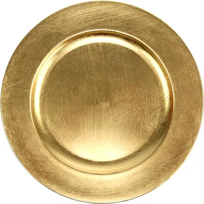Produktbild von Deko-Teller Gold Ø28cm Tischdeko Weihnachtsdeko