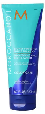 Produktbild von Moroccanoil Blonde Perfecting Purple Shampoo, 200 ml, Shampoo, Professionell, Frauen, Alle Haare, Blond, Grau