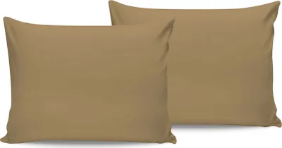 Produktbild von L'Essentiel Linge de Maison, Light Brown, Hellbraun, Kissenbezug-Set (2 Stück), 100 % BAUMWOLLE RANFORCE, 50 x 70 cm