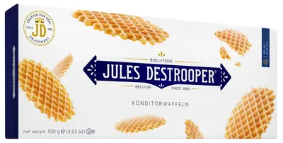 Zdjęcie produktu dla Jules Destrooper delikatne belgijskie wafle maślane 100g
