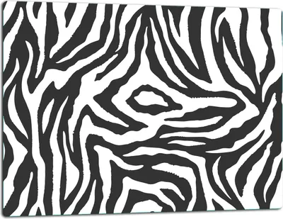 Produktbild von Glasschneidebrett Herdabdeckplatte Glaskeramikkochfeld Universal 52x40 cm Muster Rippen