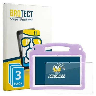 Produktbild von 3x BROTECT Schutzglas für LETGOSPT Kids Tablet 10.1" Schutzfolie Panzer Folie Glas Display Schutz klar