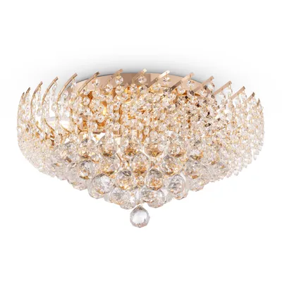 Produktbild von Maytoni Karolina Kronleuchter DIA120-09-G 9xE14, Gold, aus Metall, exkl. Leuchtmittel