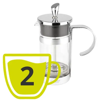 Produktbild von Leopold Vienna LV01535, Französische Presse, 0,35 l, Transparent, Gehärtetes Glas, 72 mm, 13,5 cm