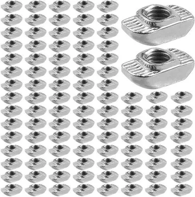 Produktbild von Hämmerklopfschrauben- und Muttern-Satz für Aluminium-Profil-Extrusionsleisten - 100 Stück