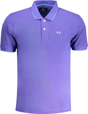 Produktbild von LA MARTINA LILA HERREN-KURZÄRMELIGES POLOSHIRT : Farbe - Viola, Größe - S Größe: S Farbe: Viola