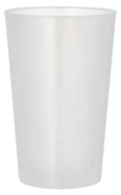 Produktbild von 144 Mehrweg-Trinkbecher PP 0,5 l Ø 9,2 cm · 13,9 cm transluzent extra stabil